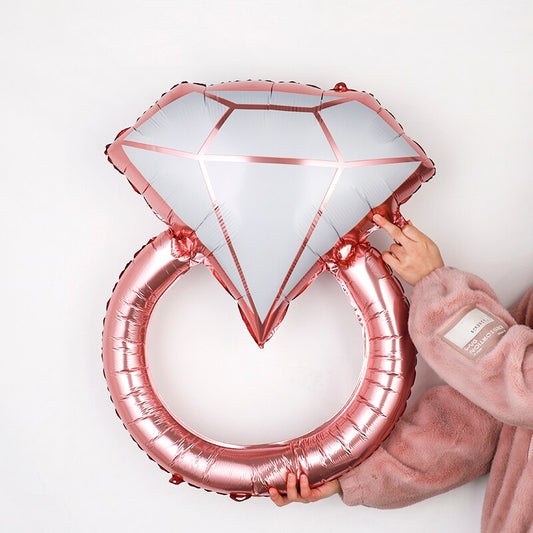 BALLON BAGUE DIAMANT ROSE GOLD EVJF 1