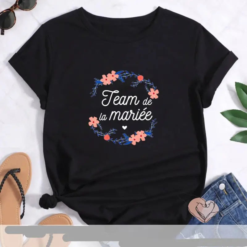 T SHIRT TEAM MARIEE FLEURS 1
