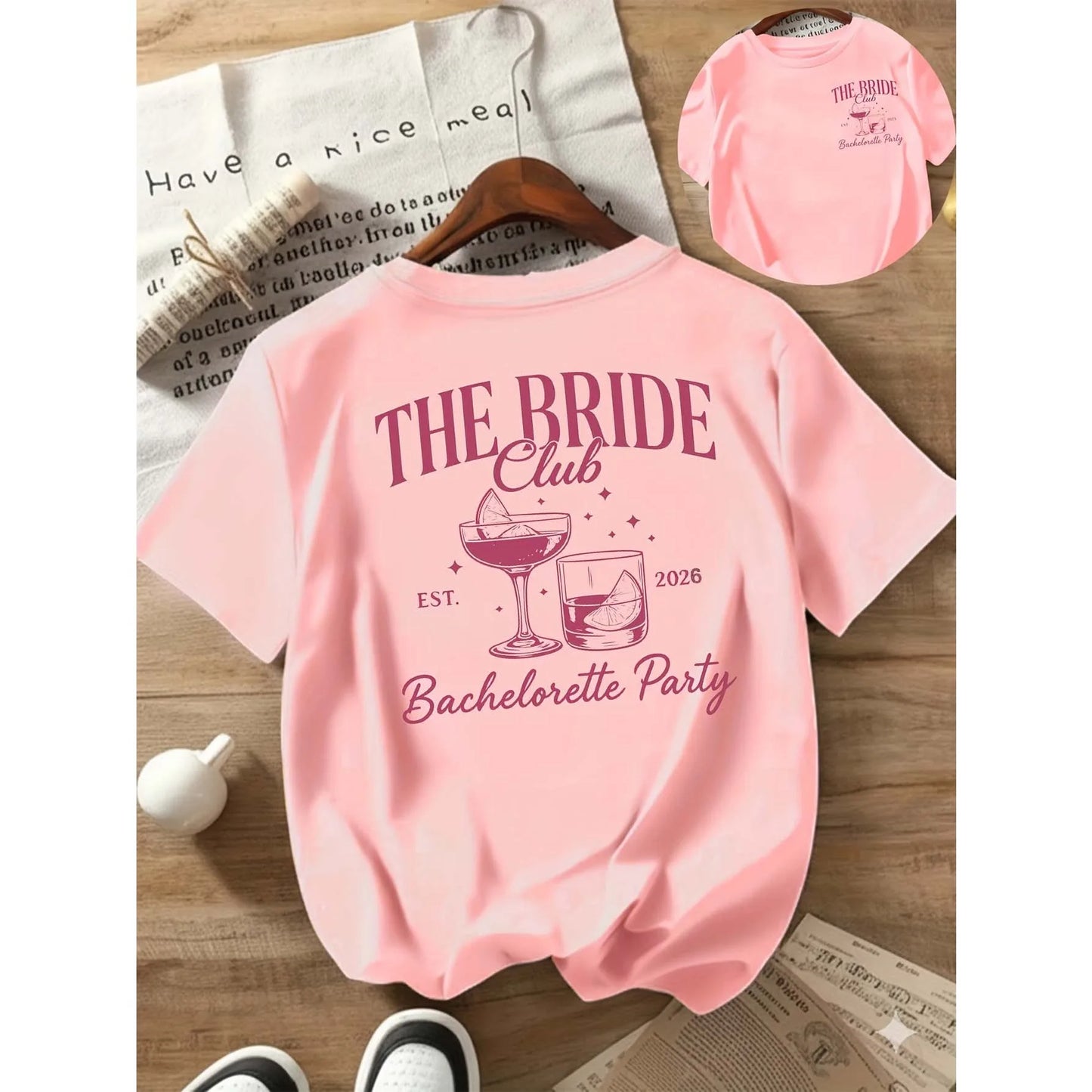 Tee Shirt The Bride Club Rose