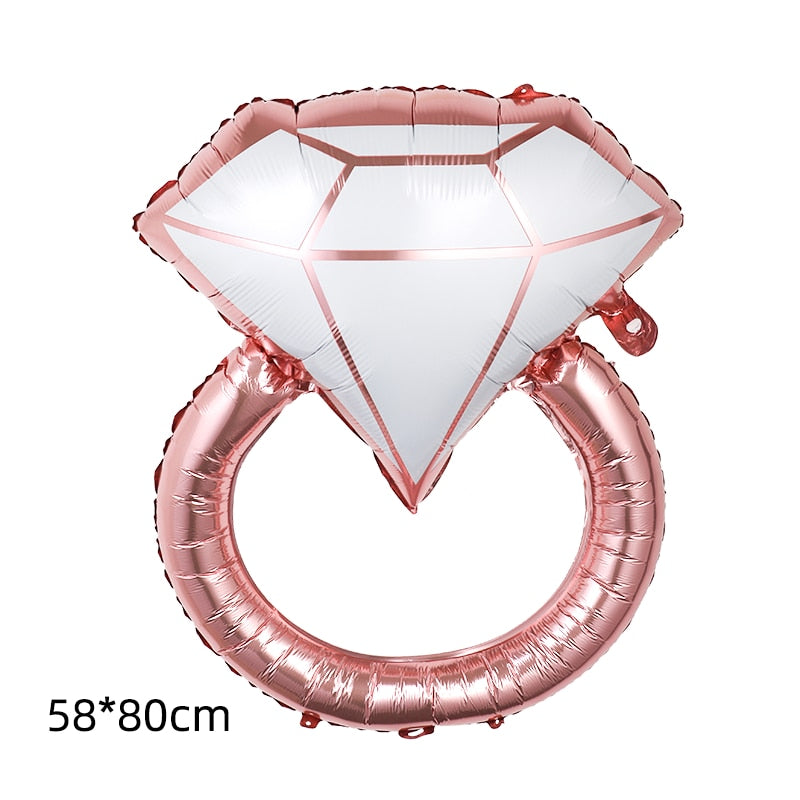 BALLON BAGUE DIAMANT ROSE GOLD EVJF 2