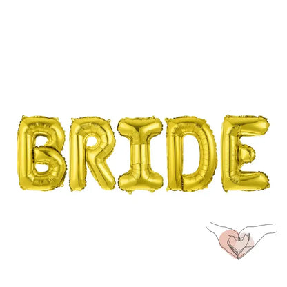 BALLON LETTRE DORÉ EVJF 1