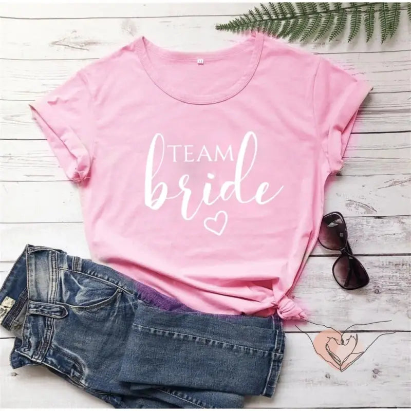 Bride And Team Bride Women's T-shirt Bachelorette Party