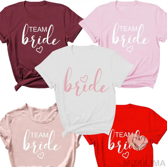 Bride And Team Bride Women's T-shirt Bachelorette Party