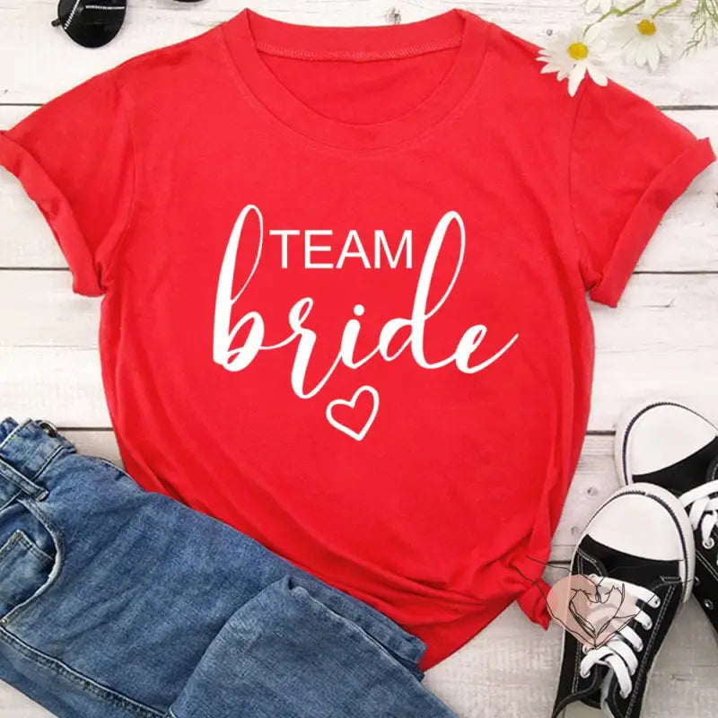 Bride And Team Bride Women's T-shirt Bachelorette Party
