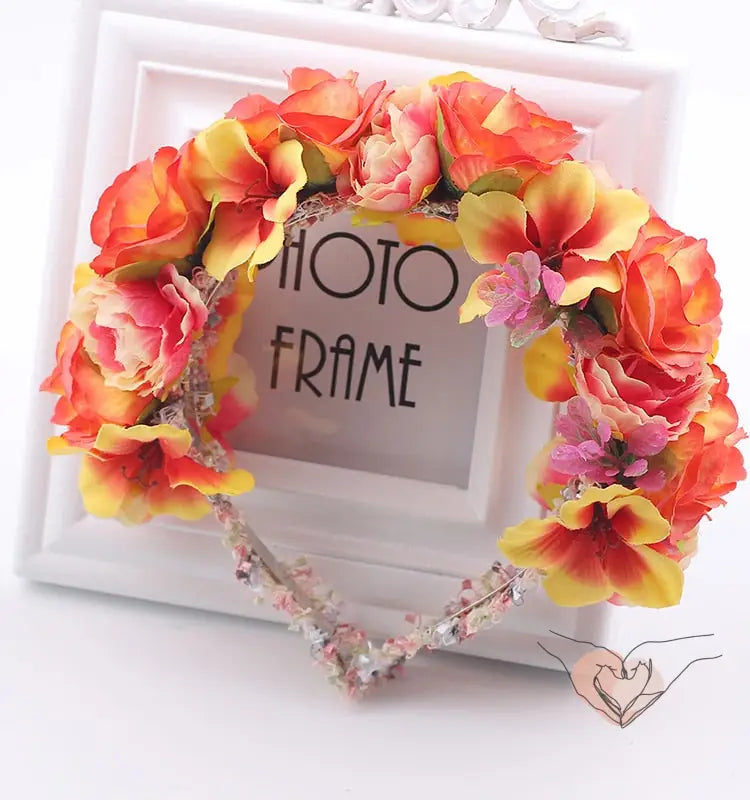 COURONNE DE FLEURS MARIAGE CHAMPÊTRE 1