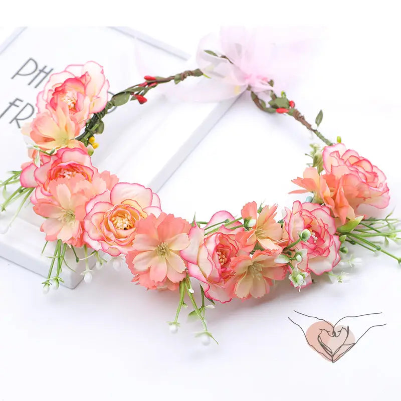 COURONNE DE FLEURS MARIAGE CHAMPÊTRE 2