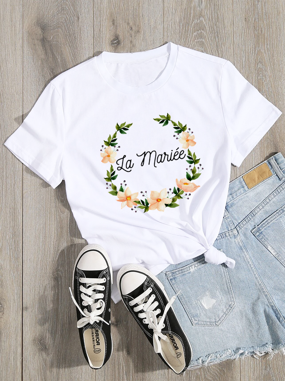 Couronne Fleur Tee Shirt EVJF 1