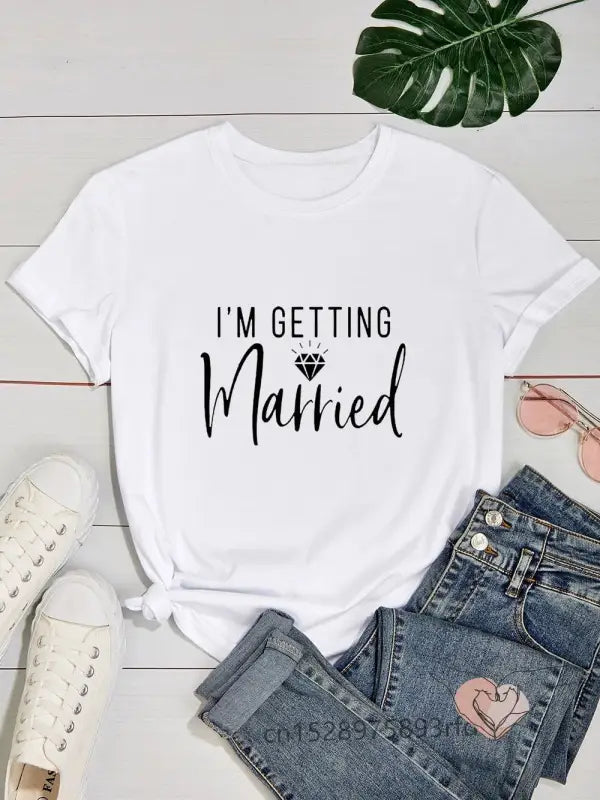 OUI AVEC UN DIAMANT TEE SHIRT EVJF 1