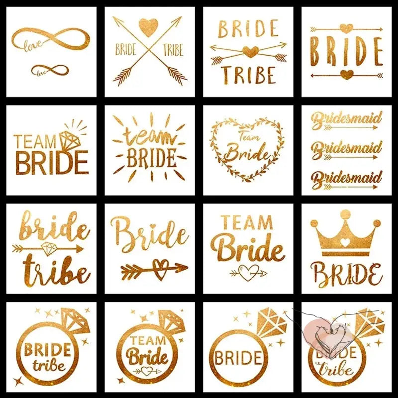 TATOUAGE EVJF COEUR (x10) 3