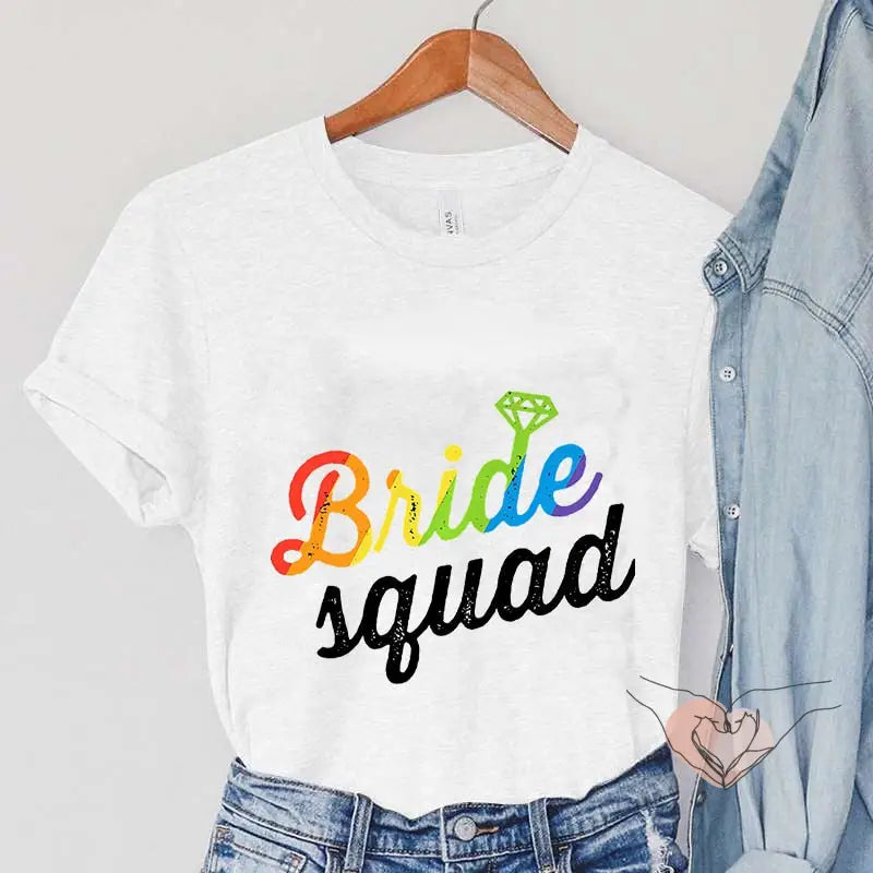 T SHIRT BLANC TEAM BRIDE 1