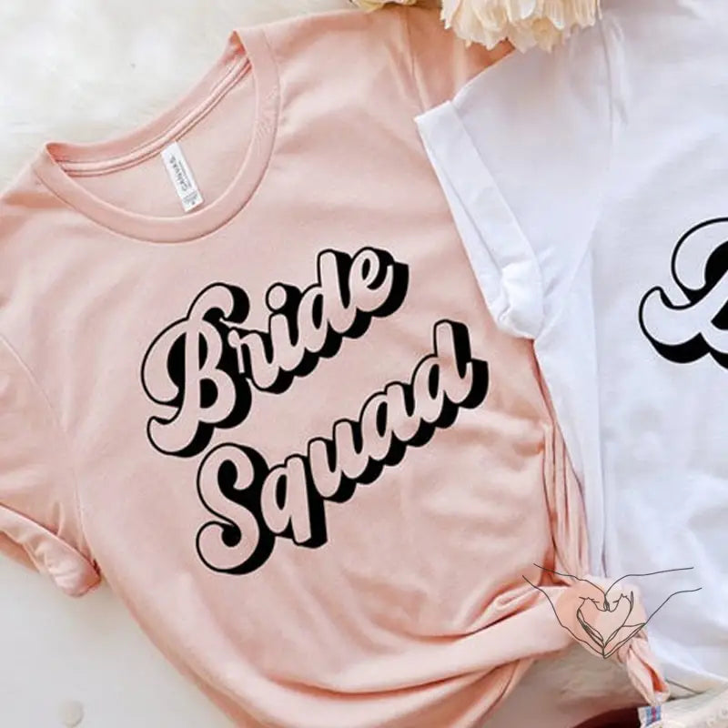 TEE SHIRT BRIDE SQUAD VINTAGE 1