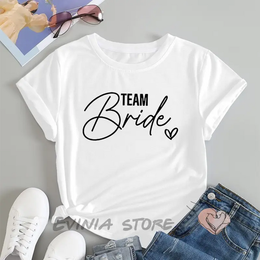 TEE SHIRT ENTERREMENT DE VIE DE JEUNE FILLE TEAM BRIDE 1