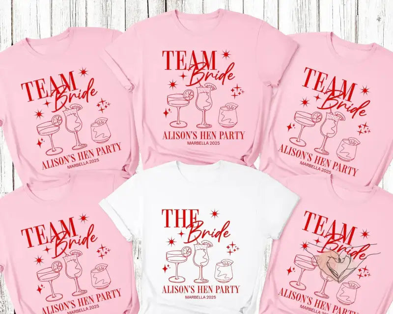 TEE SHIRT PERSONNALISÉ EVJF GROUPE 2