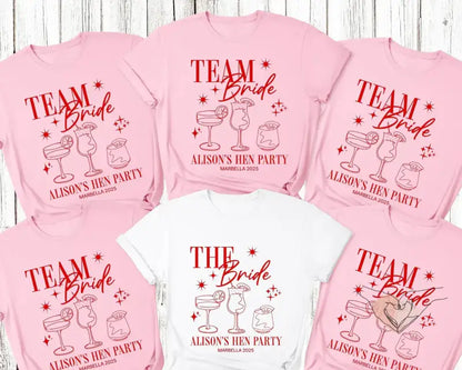 TEE SHIRT PERSONNALISÉ EVJF GROUPE 2