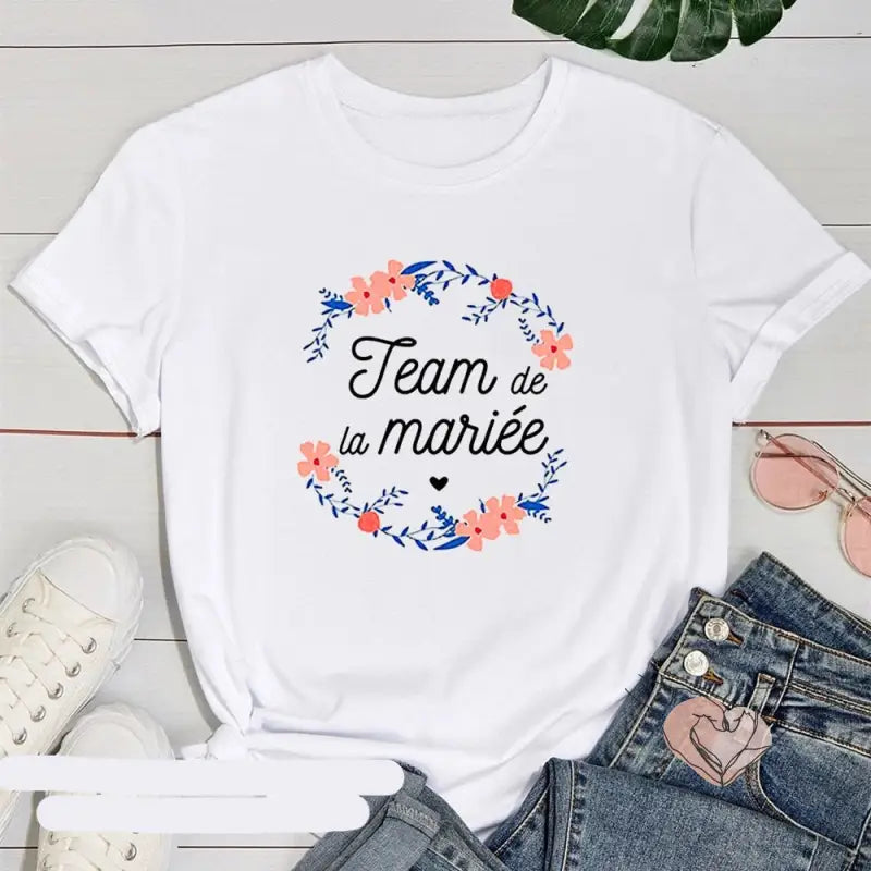 TÉMOINS DE LA MARIÉES T SHIRT CORAIL 1